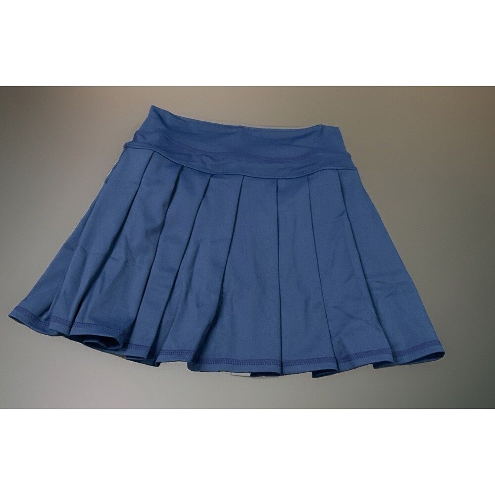Girls High Rise Pleated Tennis Skirt With Built-in Shorts Liner Age 8-9 T